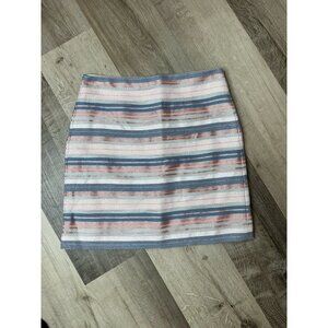 Loft Striped Mini Skirt Size 4